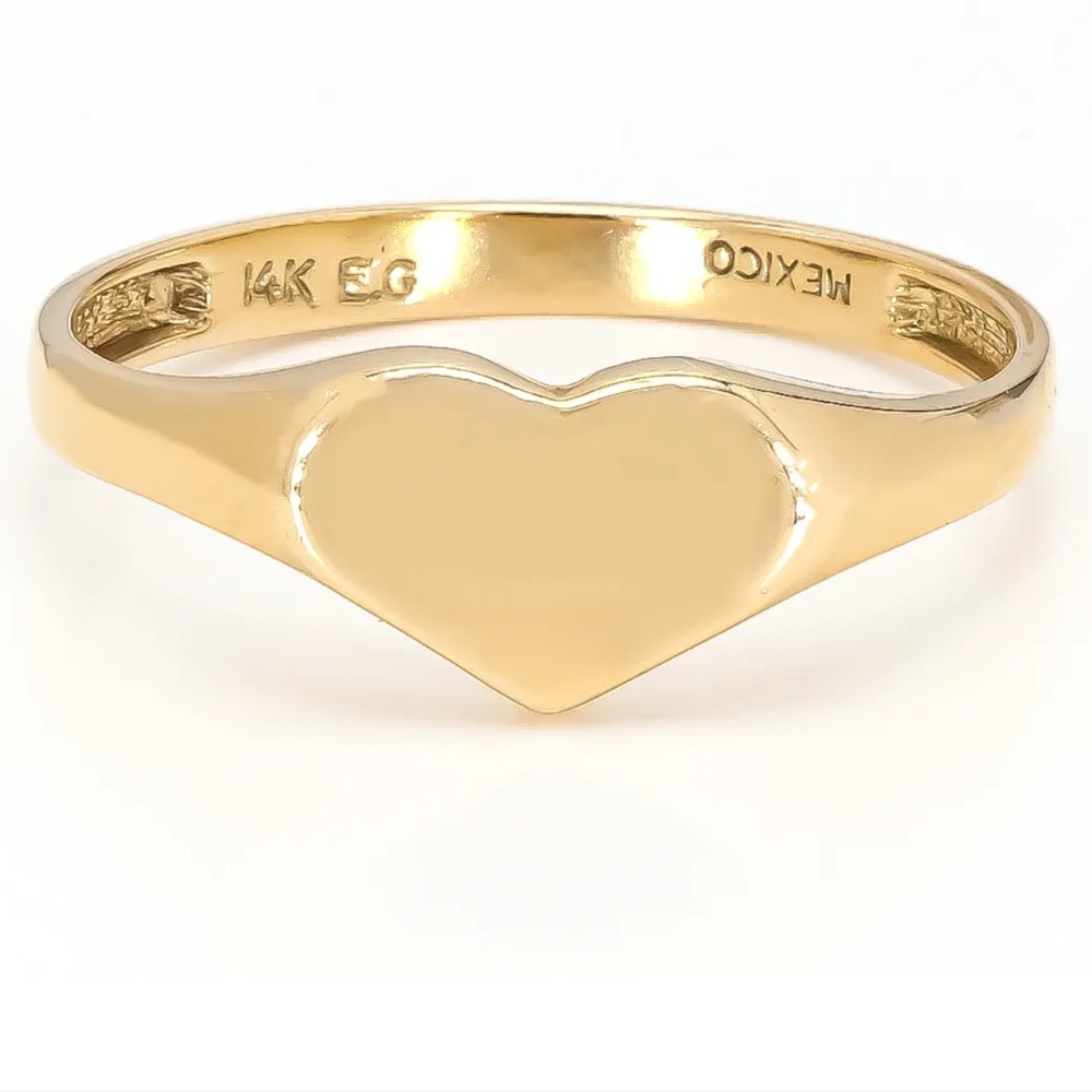 14K Gold Heart Ring